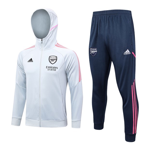 Hoodies Arsenal 2023-2024 Grau Blau